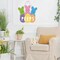 Easter Wreath Hanging Sign – Welcome Peeps Bunny Wooden Door Decoration for Front Door and Farmhouse Home